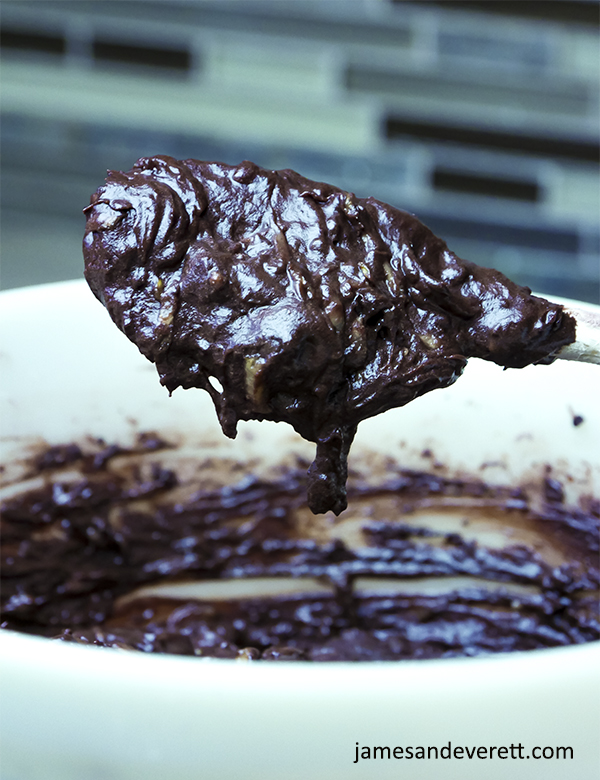 Dark Chocolate & Peanut Butter Zucchini Cake