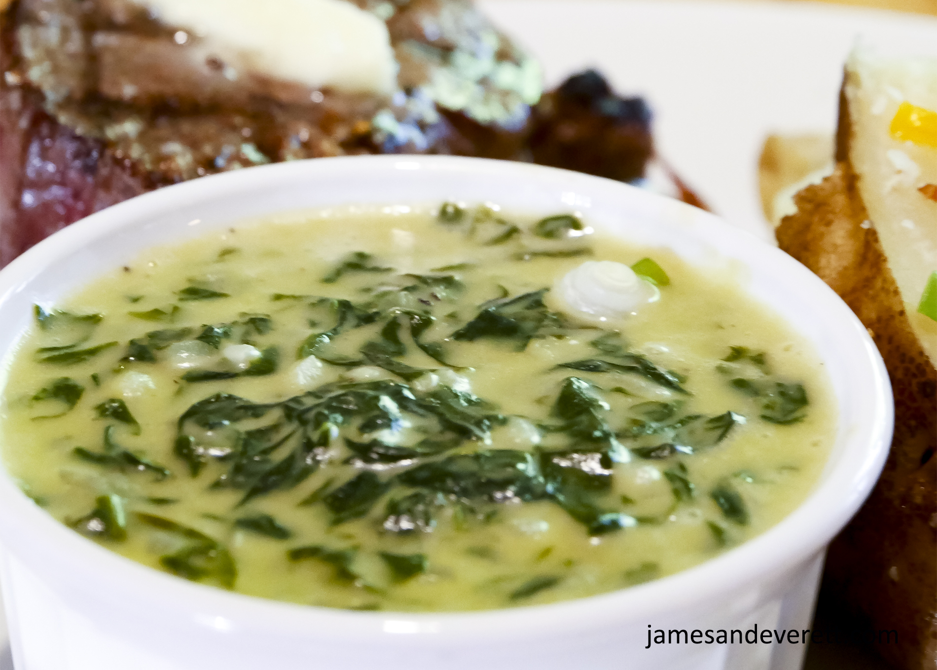 Creamed Spinach with Parmesan Cheese